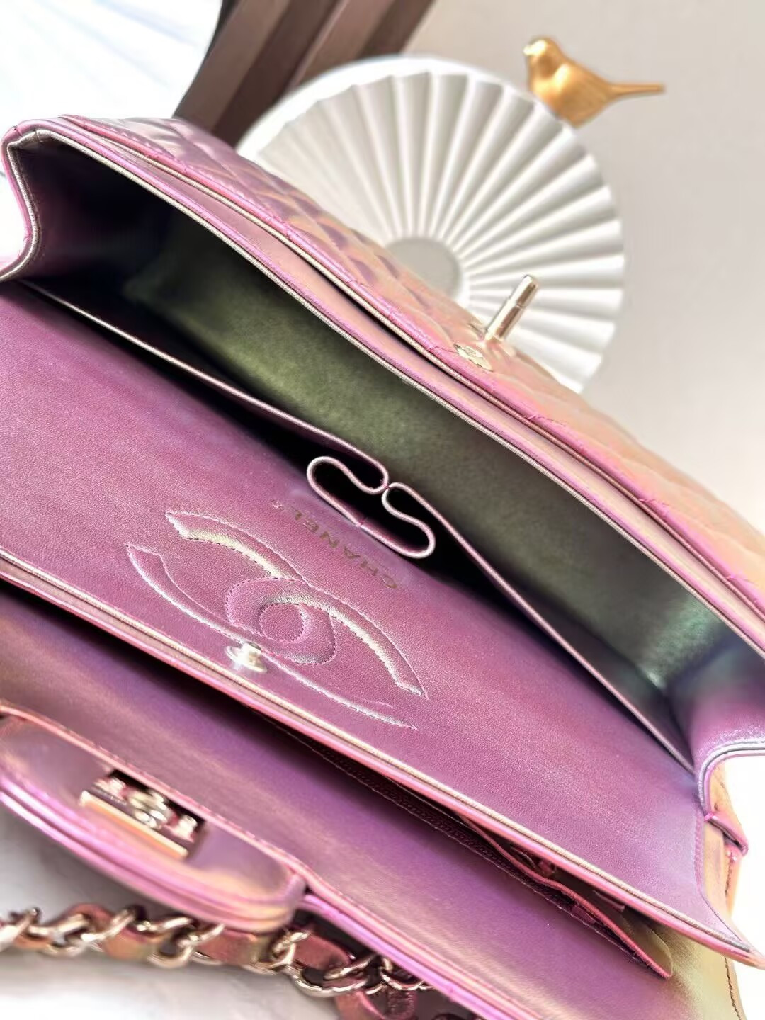 Ch*el classic flap handbag cf 25.5x15x6cm