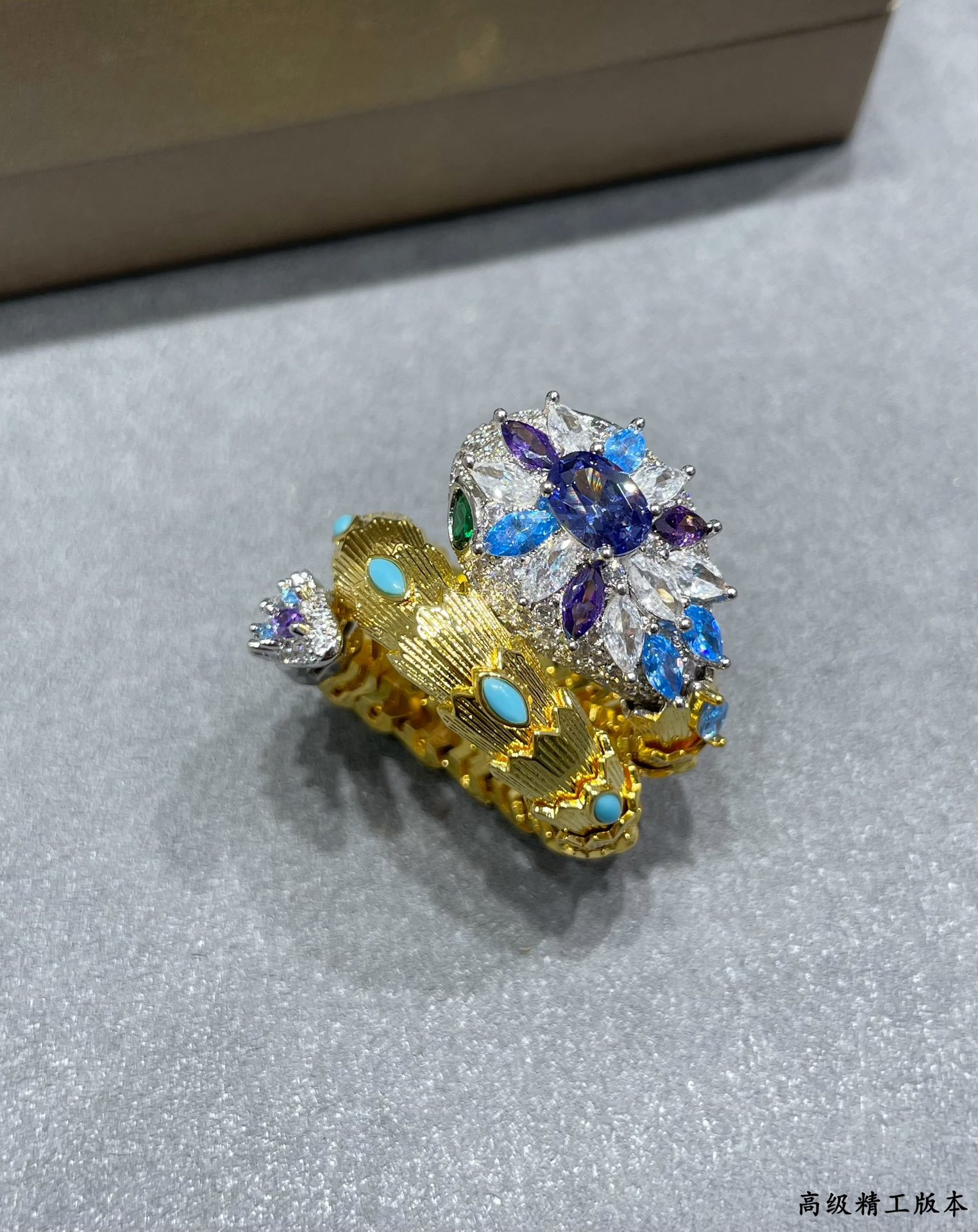 b*l*ai Di*m*nd princess snake ring