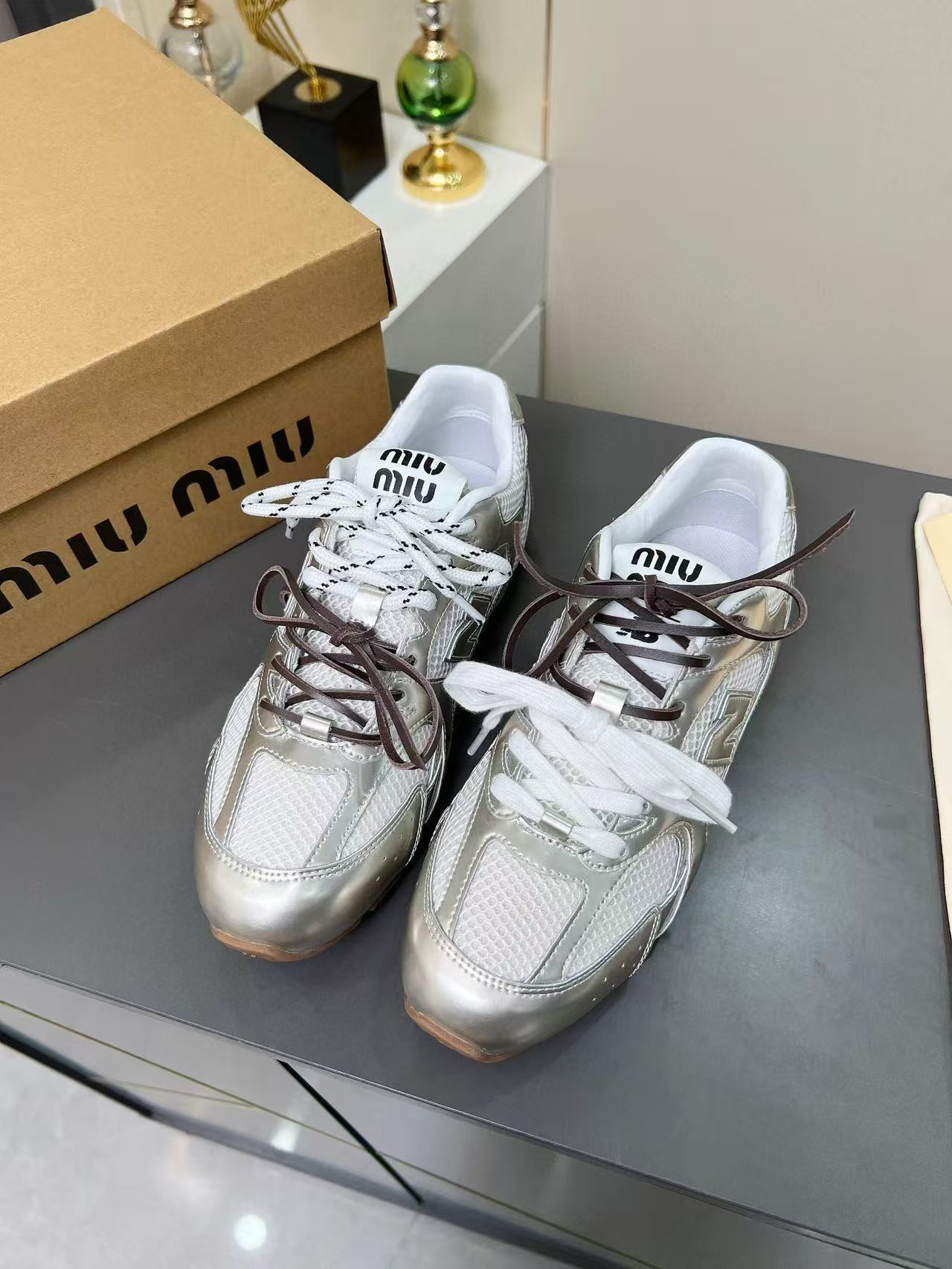 UA New Balance 530 SL Miu Miu Metallic Silver