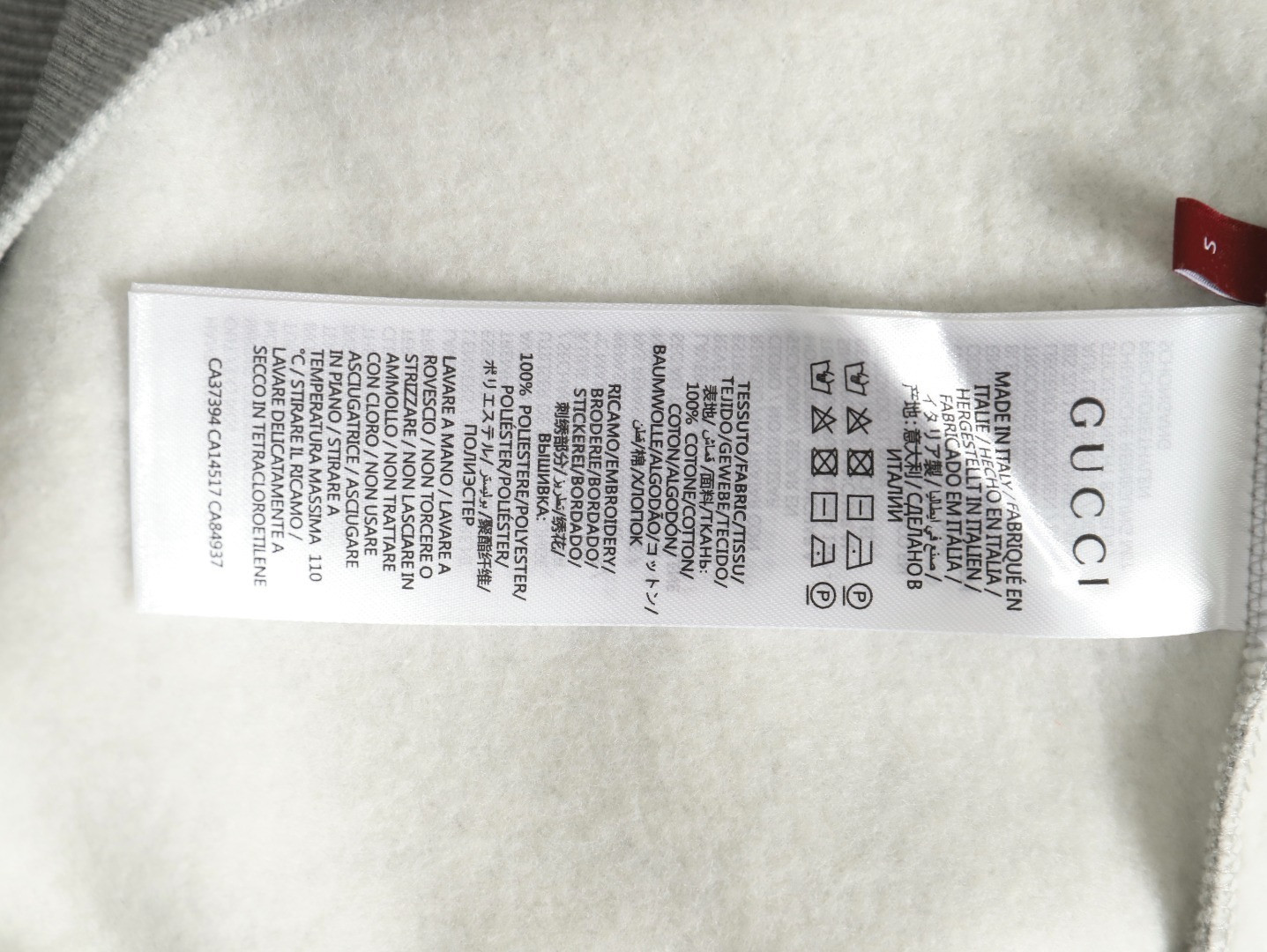 G*u*i guc fleece-lined hoodies suit