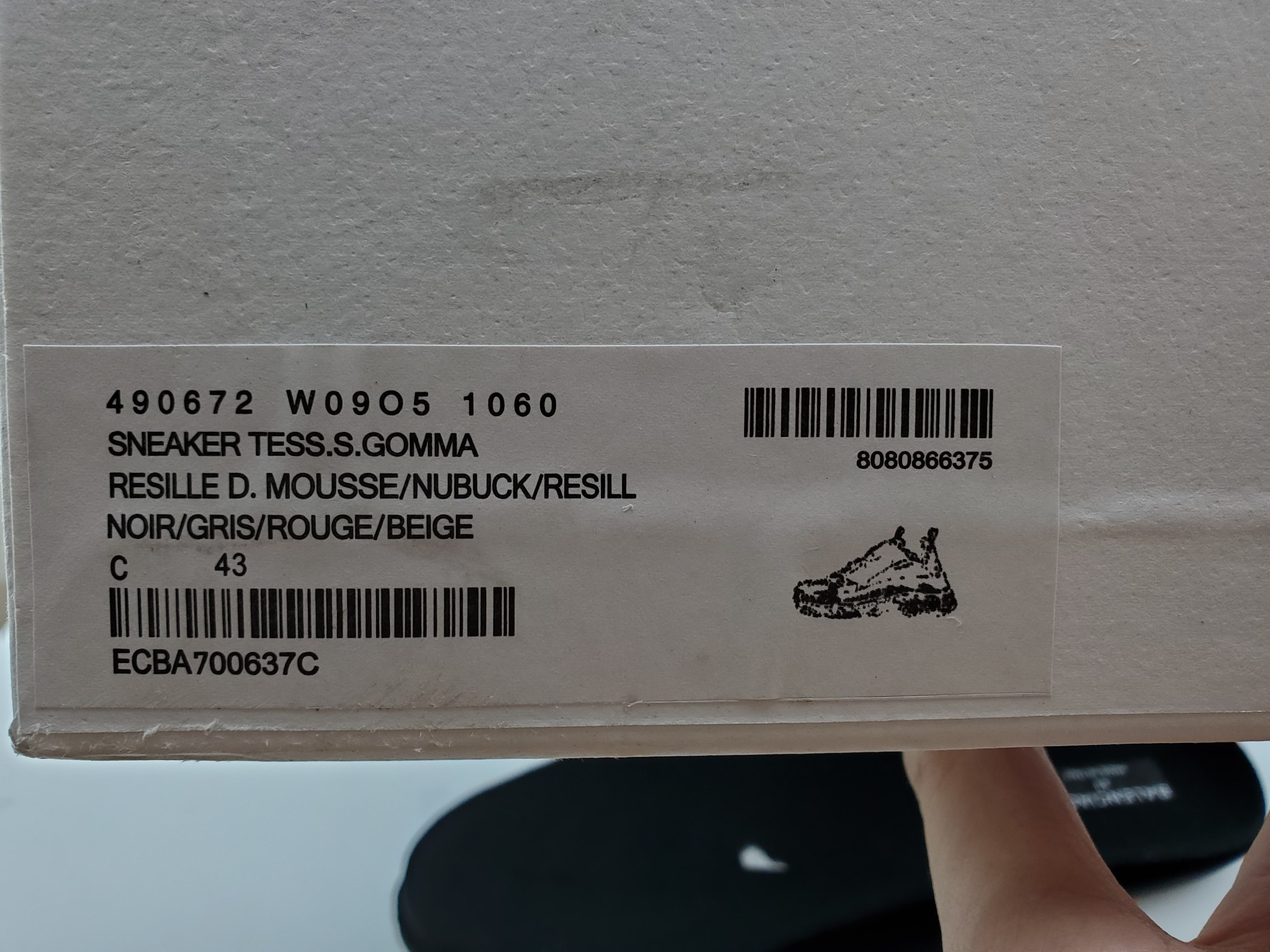 Balenciga Triple S light Grey Red