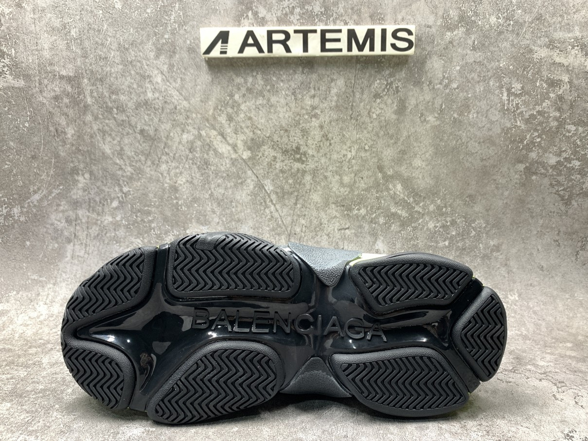 Balenciga Triple S Black Yellow