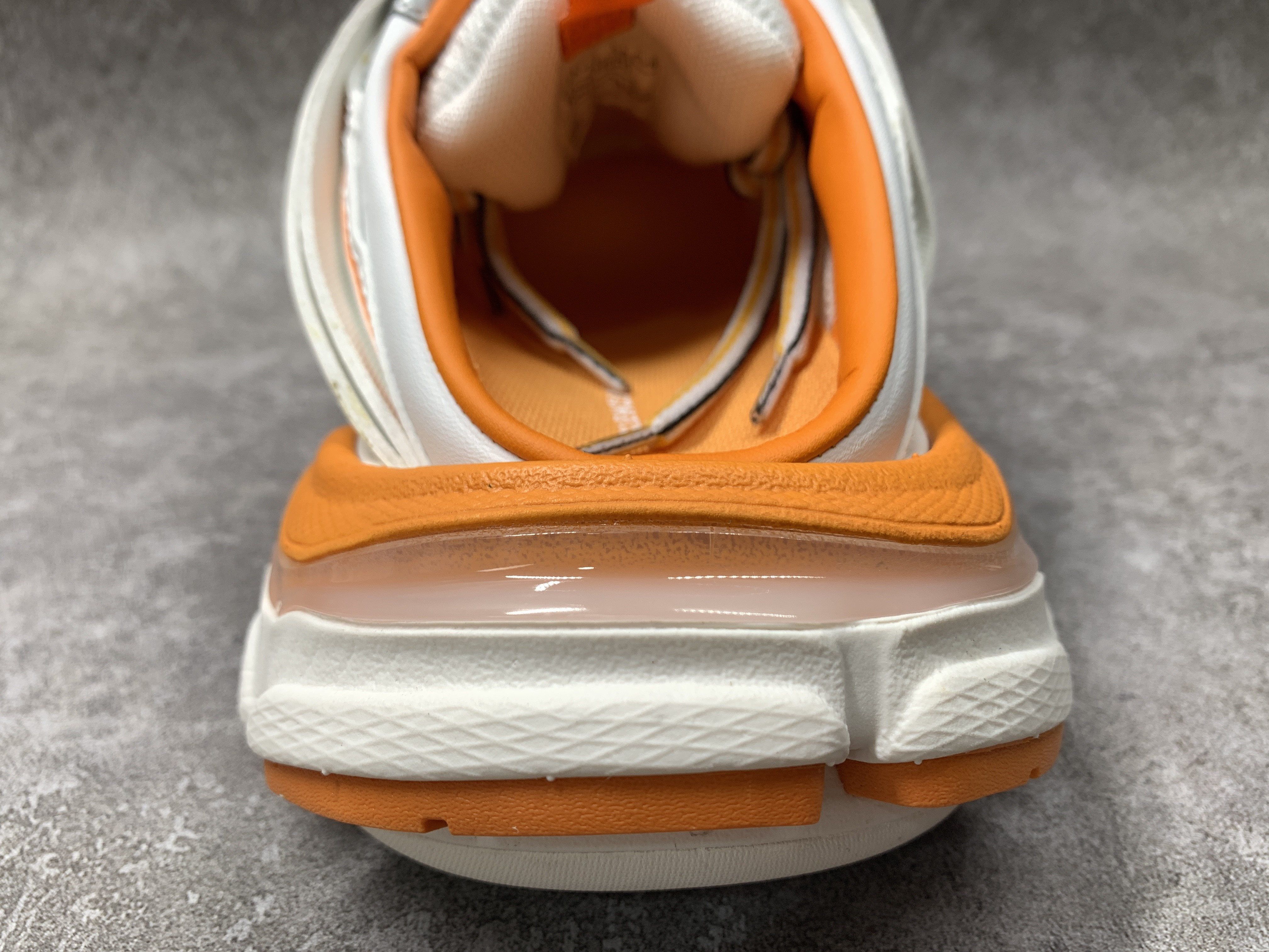 Balenciga Track Mule White Orange