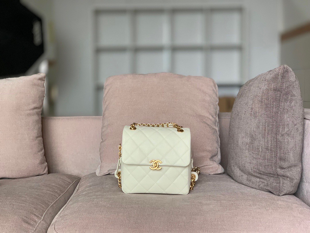 Ch*el ado backpack in white