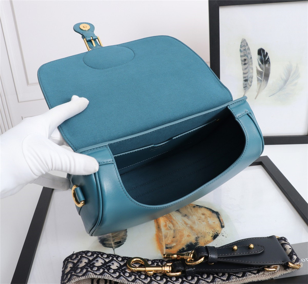 large D*or bobby bag navy box calfskin