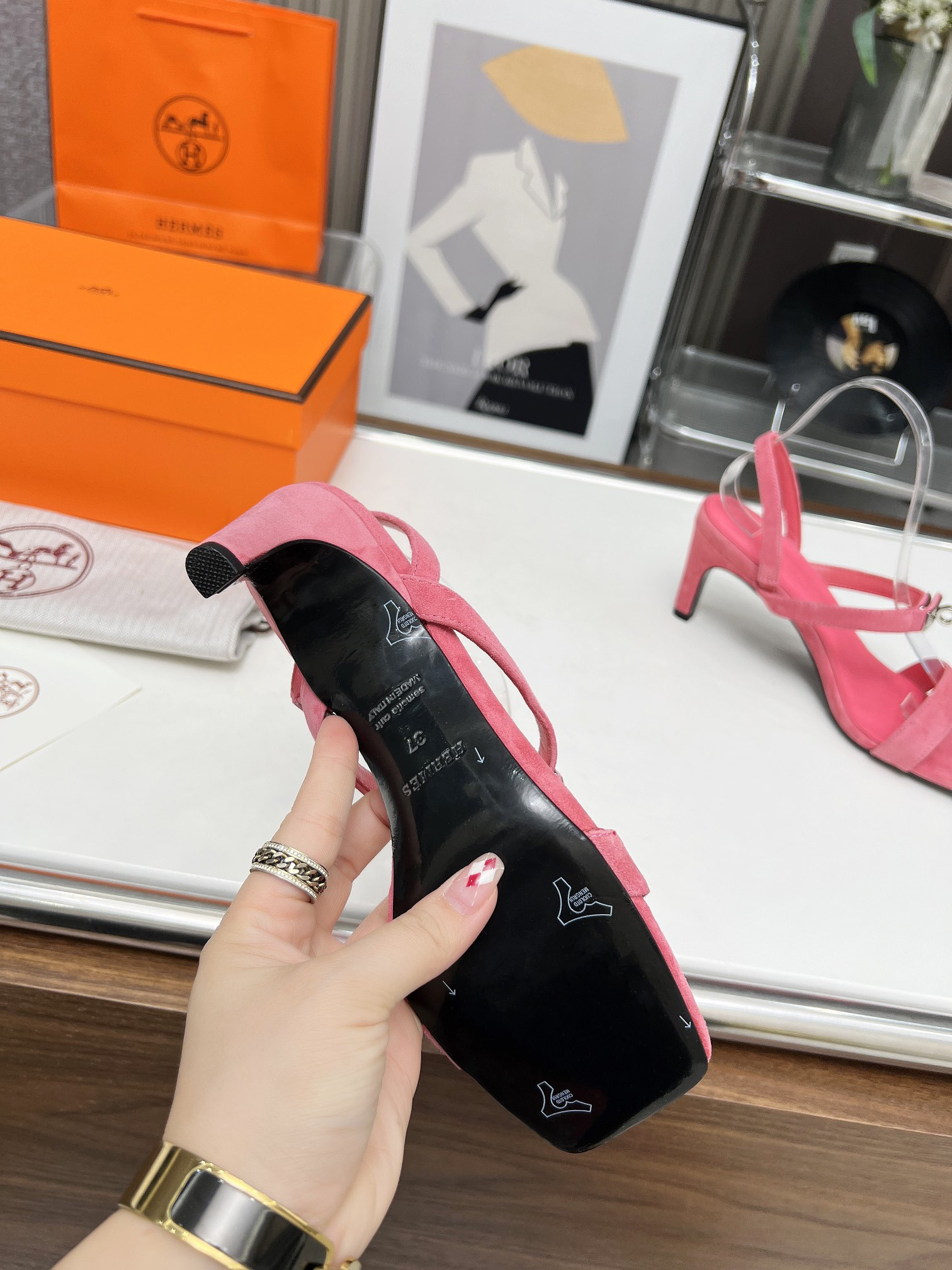 UA Hermès Glamour 95 sandal