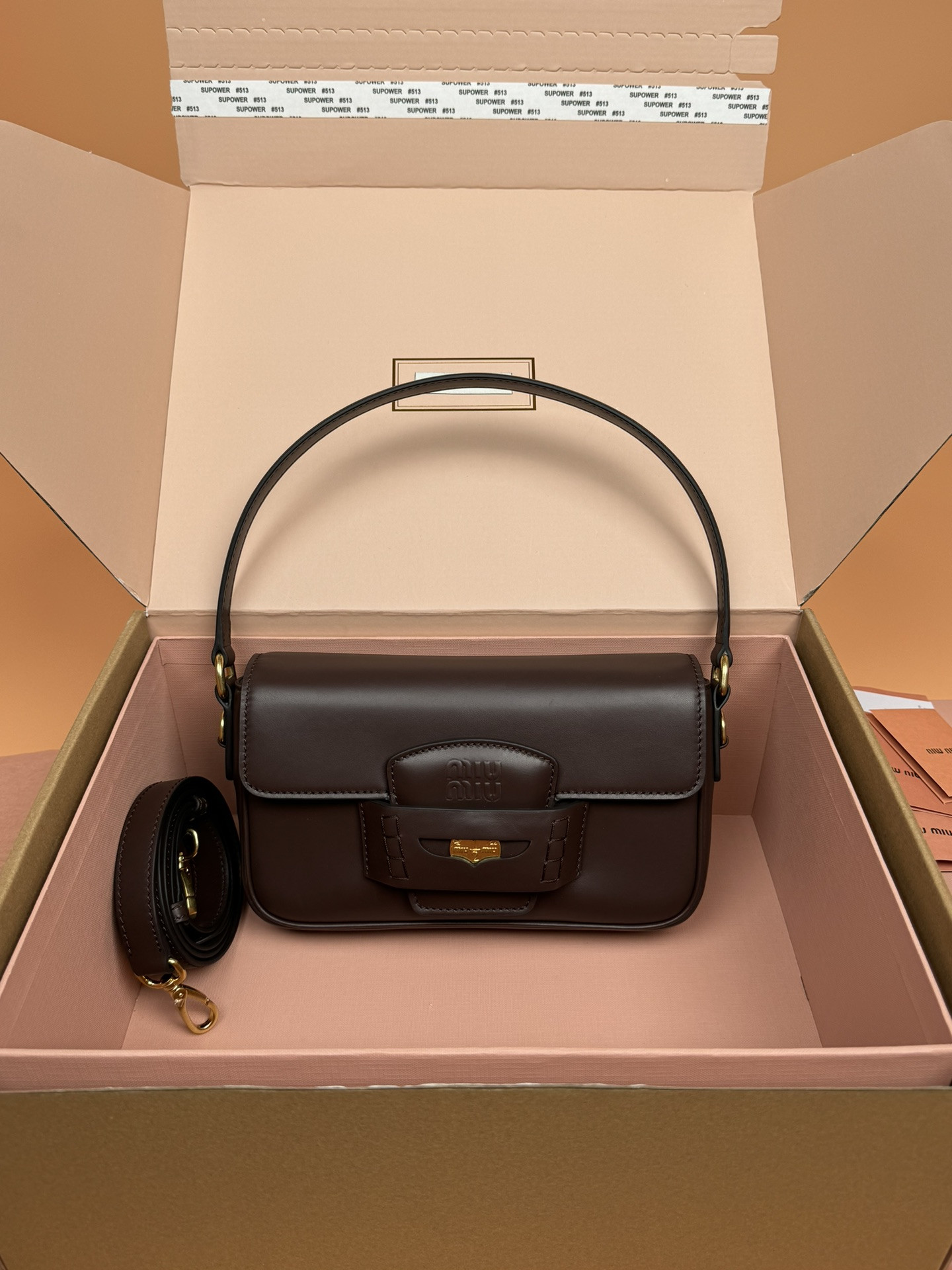 Miu Miu Penny Leather Bag  23×13.5×5cm
