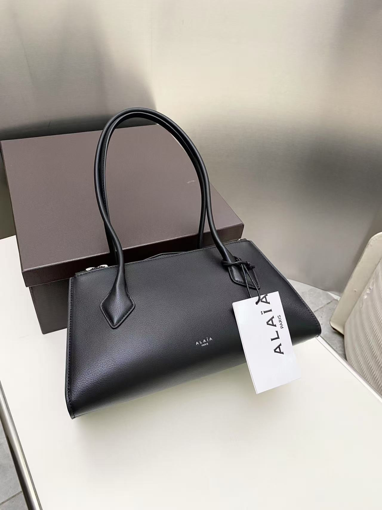 ALAÏA LE TECKE Small Double-Zip Bag 32x13x15cm