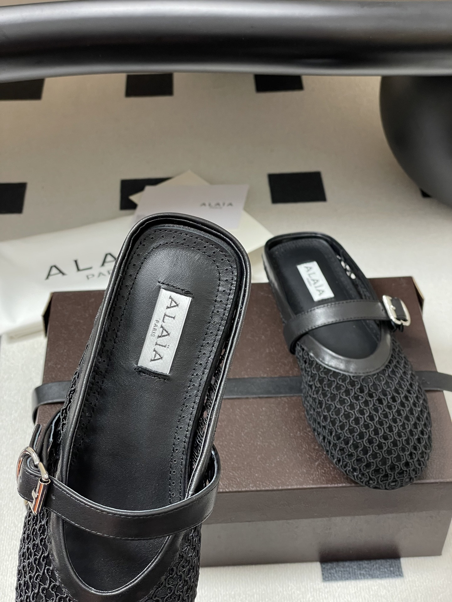 UA Alaia Flat Mules(Customized Size 7-10 days production time)