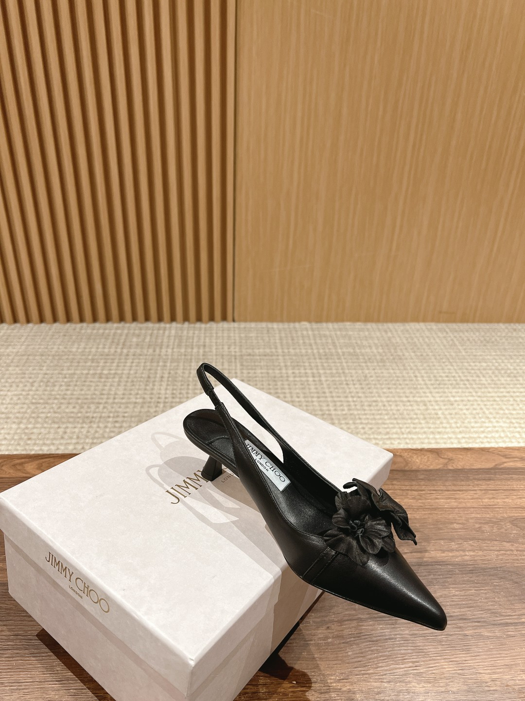 ua Ji*y Ch* rosalia flowers slingbacks 4.5cm