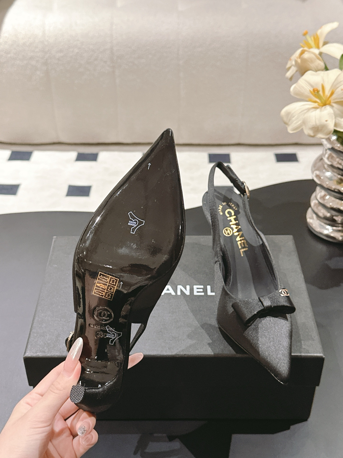 ua Ch*el slingbacks 7.5cm heel